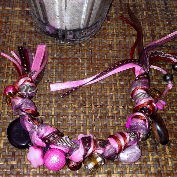 Beach Boutique Jewelry - 🎀5/$25🎀 BEACH Pink & Brown Chunky Bracelet
